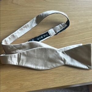 Metallic Gold Tie Bar bow tie  Accessory